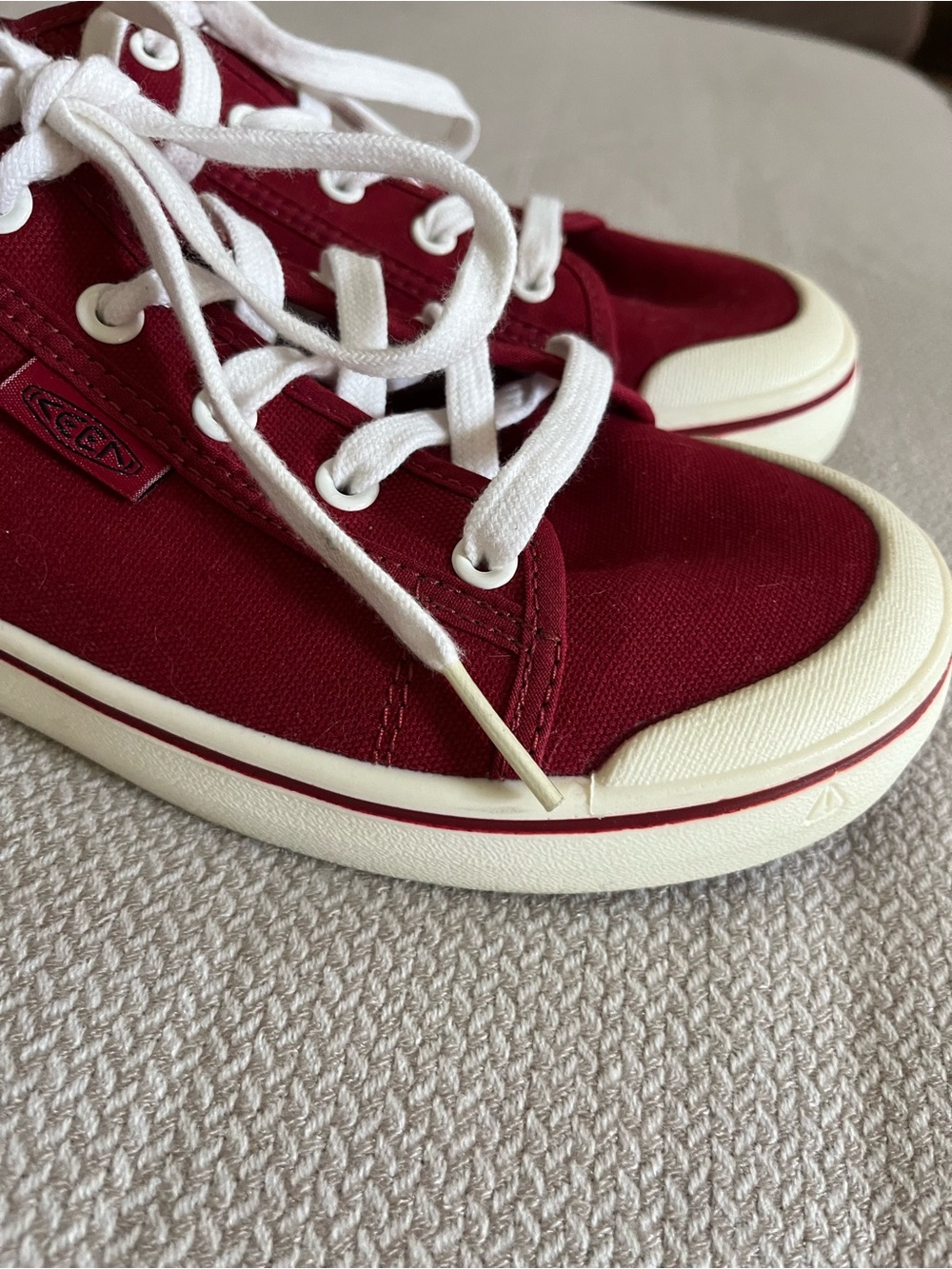 Keen Women's Red Elsa Lite Casual Trainer Canvas Sneakers Size 11 - Picture 8 of 10